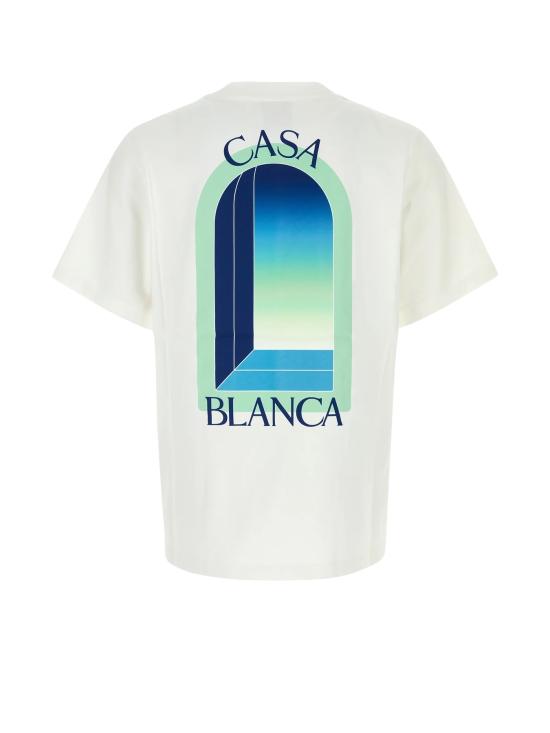 26FW 카사블랑카 반팔 티셔츠 MPF26JTS00114 WHITEJERSEY - CASABLANCA