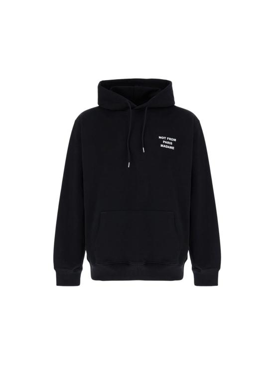 26FW 드롤드무슈 후드 티셔츠 HO162 CO127BL BLACK