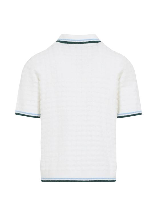 26FW 카사블랑카 반팔 티셔츠 MPF26KW99901 COTTONNYLONWHITE - CASABLANCA