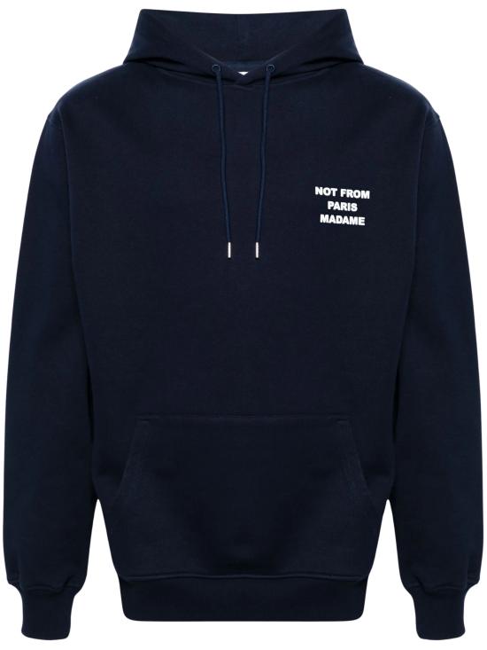 26FW 드롤드무슈 후드 티셔츠 HO162 CO127NY NAVY