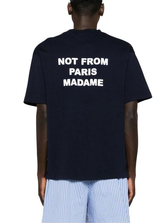 26FW 드롤드무슈 반팔 티셔츠 TS203 CO002NY NAVY - DROLE DE MONSIEUR