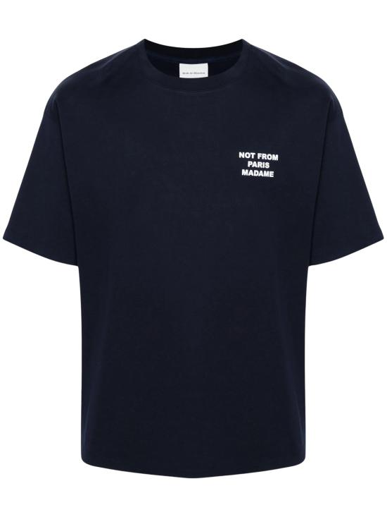 26FW 드롤드무슈 반팔 티셔츠 TS203 CO002NY NAVY