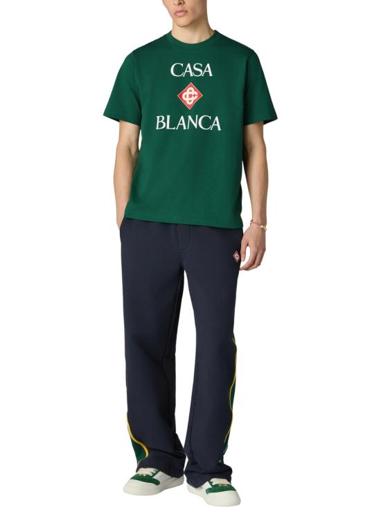 26FW 카사블랑카 반팔 티셔츠 MPF26JTS00118 GREENJERSEY - CASABLANCA