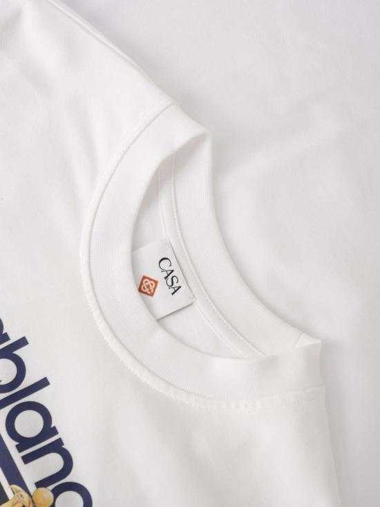 26FW 카사블랑카 반팔 티셔츠 MAW26JTS00108 BRIGHTWHITEJERSEY - CASABLANCA