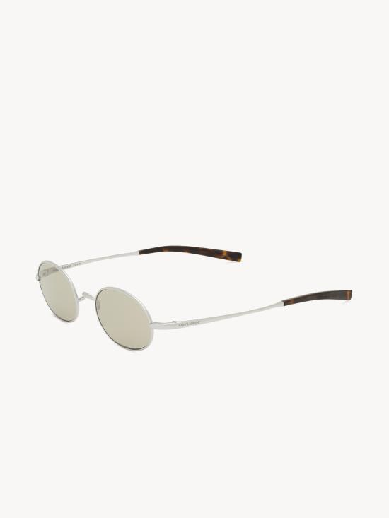 26FW 생로랑 T 라운드 메탈 선글라스 A003DPY9917 8170 ARGENTO - SAINT LAURENT