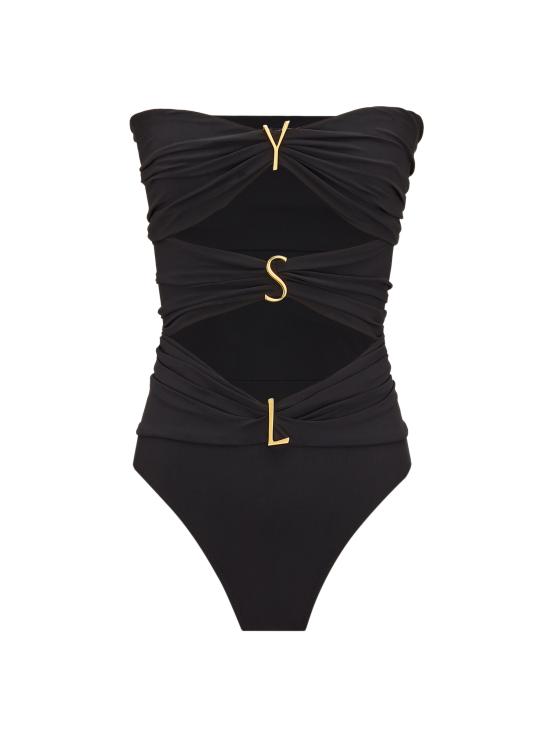 26FW 생로랑 비치웨어 A003I3Y37WV 1000 Nero