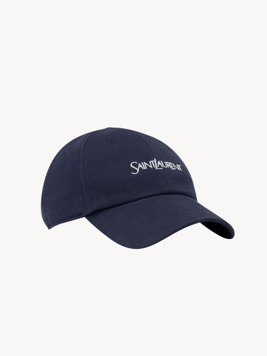 26FW 생로랑 코튼 개버딘 캡 코튼 개버딘 캡 A000TX3YU61 4178 - SAINT LAURENT