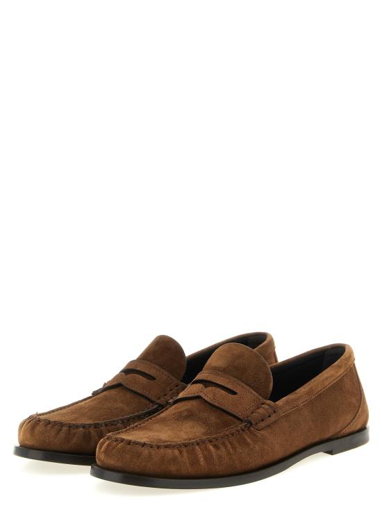 26FW 생로랑 로퍼 로랑  브라운 - SAINT LAURENT