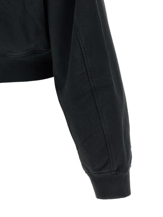 26FW 알렉산더 왕 긴팔 티셔츠 지퍼업 후드티 블랙 - ALEXANDER WANG