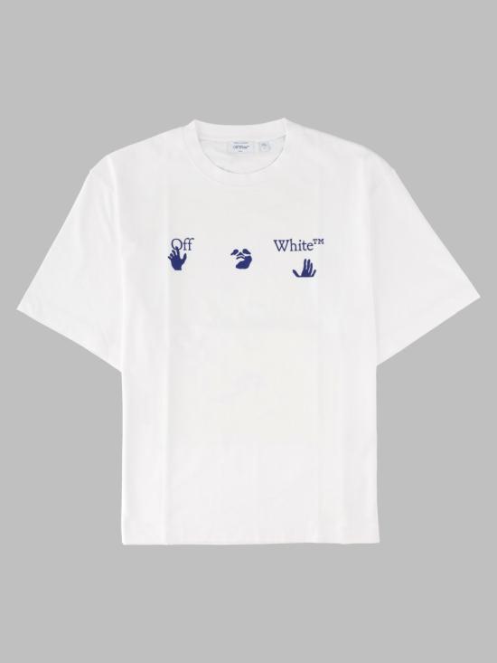 26FW 오프화이트 반팔 티셔츠 44MAA120 F26J018100 WHITE