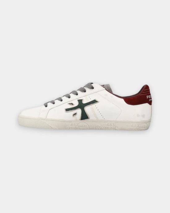  프리미아타 스티븐 로우 스니커즈 STEVEN 7631 White burdeos - PREMIATA