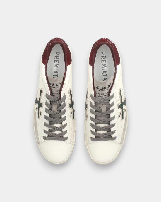  프리미아타 스티븐 로우 스니커즈 STEVEN 7631 White burdeos - PREMIATA
