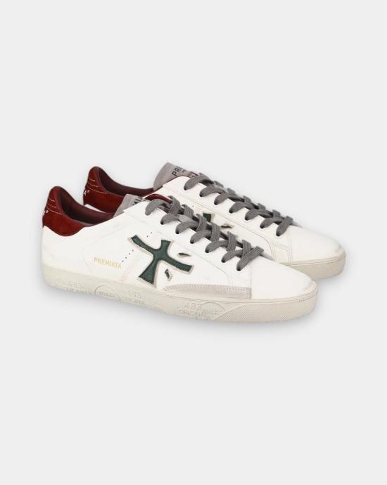  프리미아타 스티븐 로우 스니커즈 STEVEN 7631 White burdeos - PREMIATA