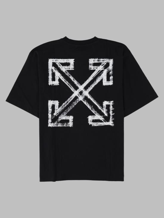 26FW 오프화이트 반팔 티셔츠 44MAA120 F26J00Y001 BLACK - OFF WHITE
