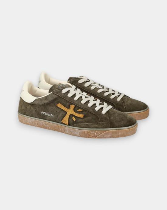  프리미아타 스티븐 로우 스니커즈 STEVEN 7627 Brown - PREMIATA
