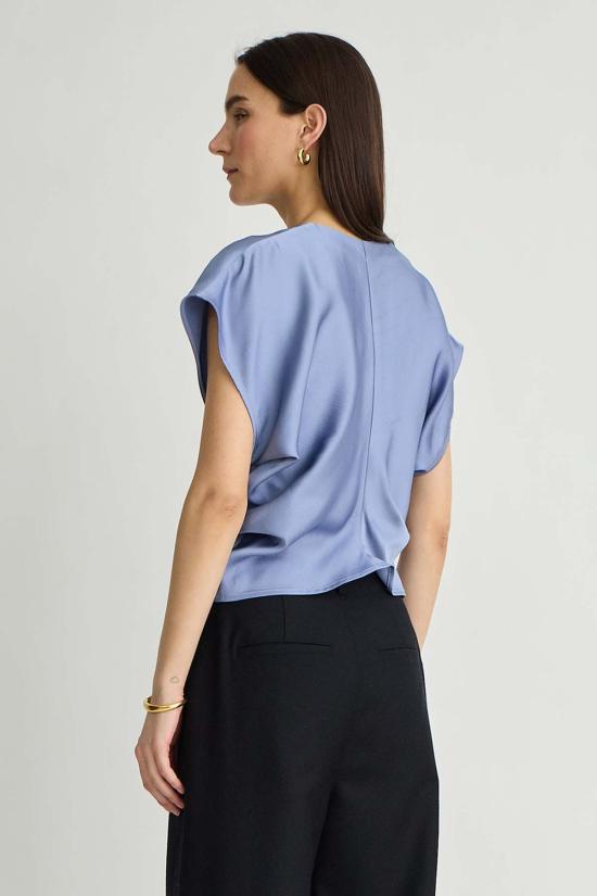  어피스 어파트 셔츠 Apiece Apart Monde Drape Bias Top Moonstone - APIECE APART