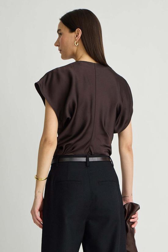  어피스 어파트 셔츠 Apiece Apart Monde Drape Bias Top Moonstone - APIECE APART