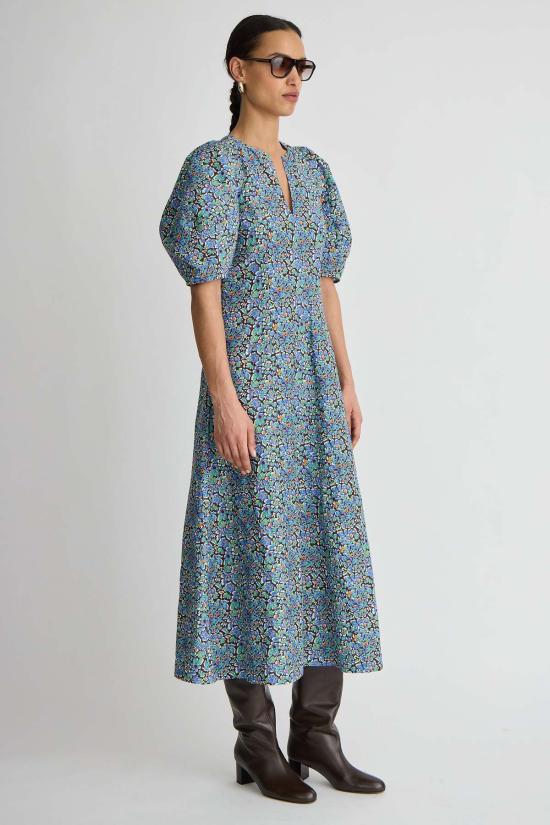  어피스 어파트 롱 원피스 Apiece Apart Sculpted Sabina Maxi Dress Cloud Cottage Floral - APIECE APART