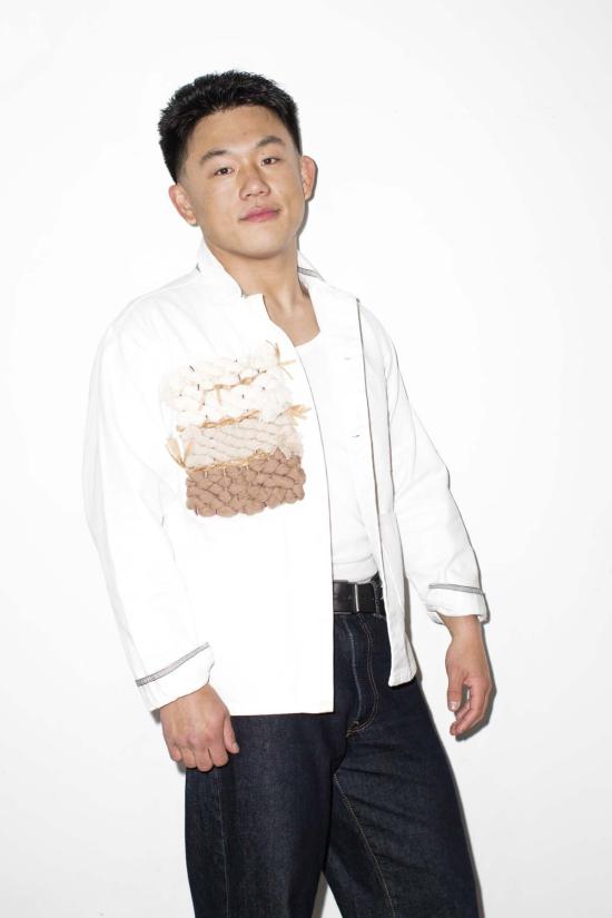  Artist 자켓 아티스트 줄리 로버트 텍스타일 패널 재킷 화이트