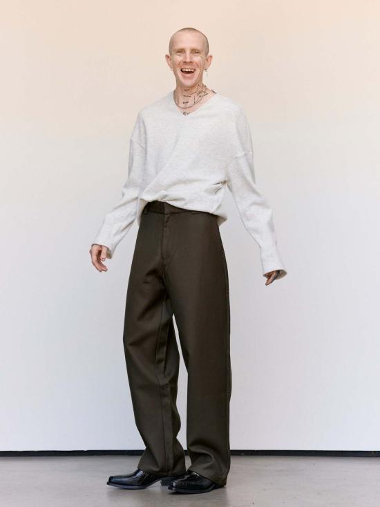  LII 스웨터 Lii 울 혼방 브이넥 - OTHER BRANDS