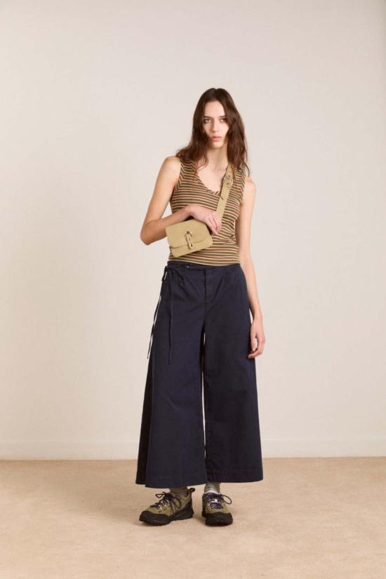  담손매더 크롭 팬츠 Damson Madder Lotta Culotte 네이비