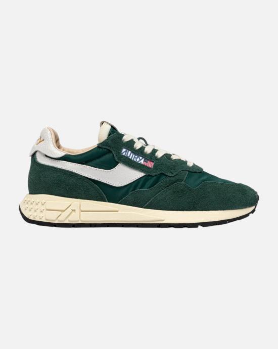 26FW 오트리 릴윈드 로우 나일론 스웨이드 스니커즈 WWLM NC41 WHITE BOTANICAL GARDEN GREEN