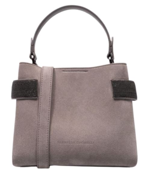 26FW 브루넬로 쿠치넬리 스몰 에센스 탑핸들 백 MBDLD2499 C9773 CARAMELLO