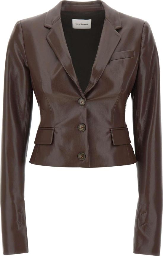 26FW 안다마네 가죽 자켓 T203060A BROWN