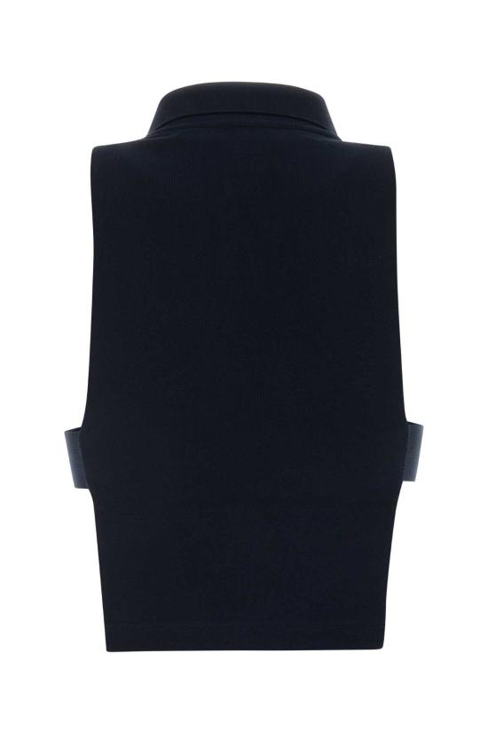 26FW 미우미우 폴로 티셔츠 MJT738SOOO14RW F0008 NAVY - MIU MIU