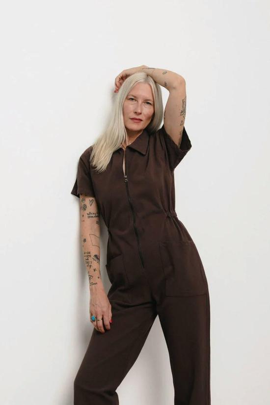  노블 점프수트 고급 유틸리티 슈트 초콜릿 - NOBLE