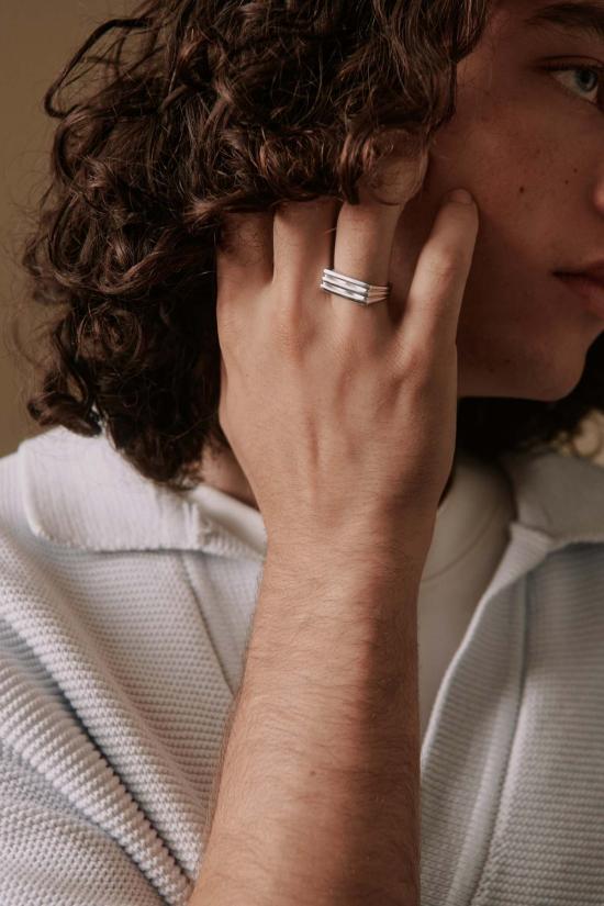  Their Studios 반지 Austin Square Pinky Ring - OTHER BRANDS