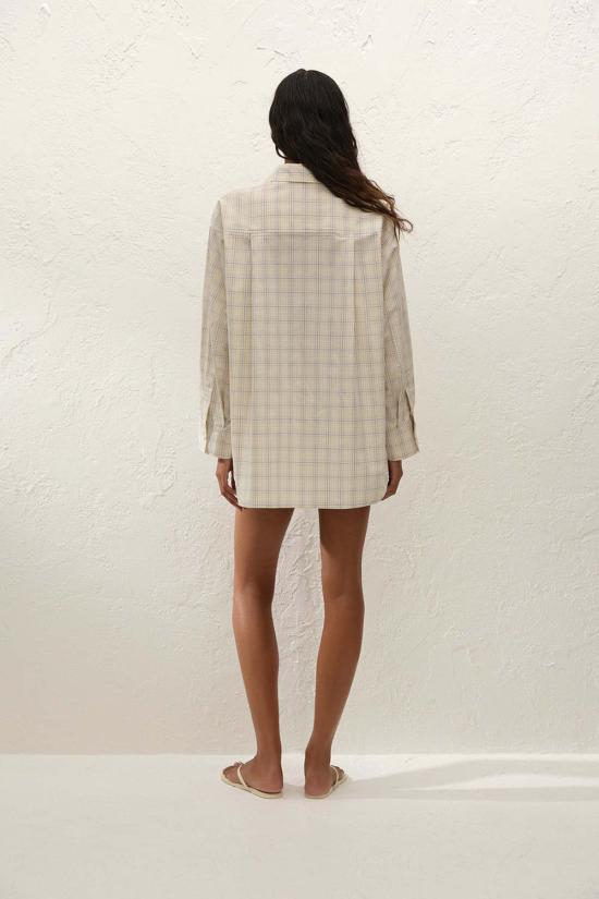  페이스풀더브랜드 탑 페이스풀 더 브랜드 안젤로 블라우스 플로르 체크 - FAITHFULL THE BRAND