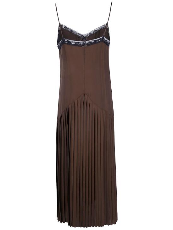26FW 트윈셋 롱 원피스 262TP2060 13853 DARKNESS BROWN BLACK - TWINSET