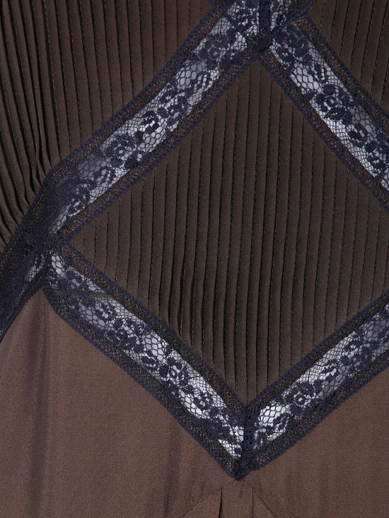 26FW 트윈셋 롱 원피스 262TP2060 13853 DARKNESS BROWN BLACK - TWINSET