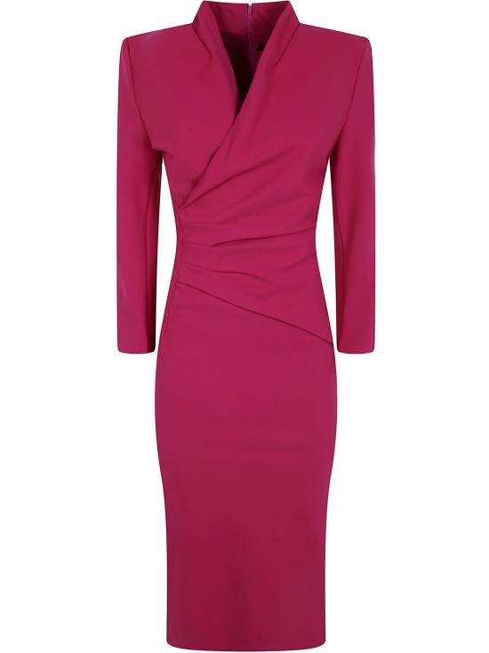 26FW 키아라보니 롱 원피스 ABCDEMEI BS 629 MAVUE PINK