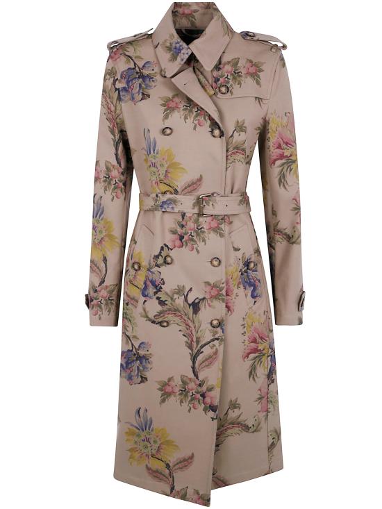 26FW 에트로 트렌치 코트 WRBC002099SAE1O X0895 FLOWER PRINT BROWN