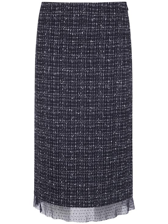 26FW 트윈셋 미디 스커트 262TP2084 13857 BLACK GREY BOUCLE