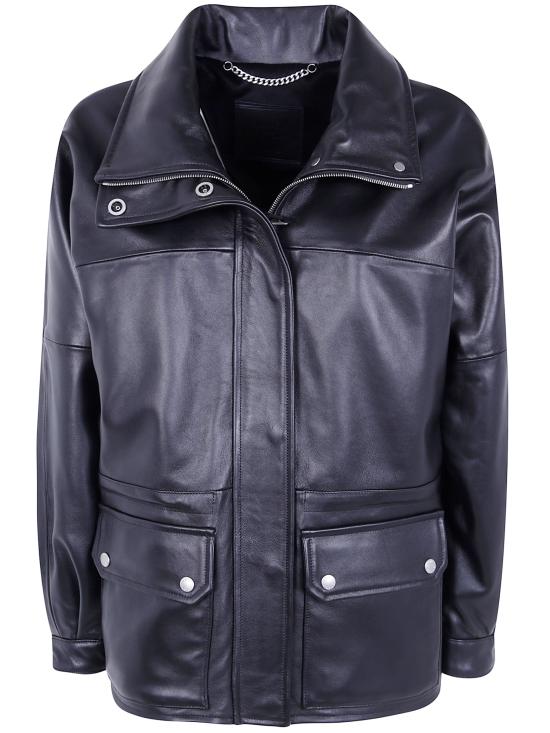 26FW EMMETI 가죽 자켓 ZOE NAPPA BLACK NIKEL