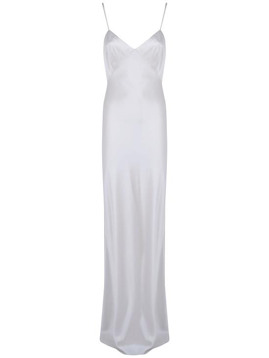 26FW 막스마라 미디 원피스 2621226024600 001 WHITE