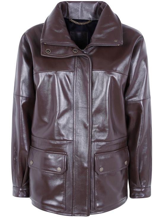 26FW EMMETI 가죽 자켓 ZOE NAPPA BROWN GOLD
