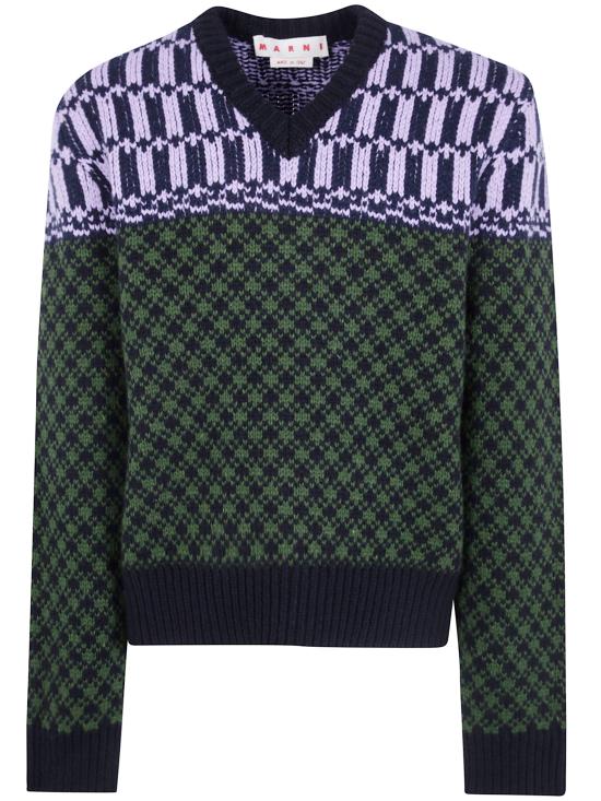 26FW 마르니 스웨터 CVMG0157Q0 UFH101 MXV66 STONE GREEN