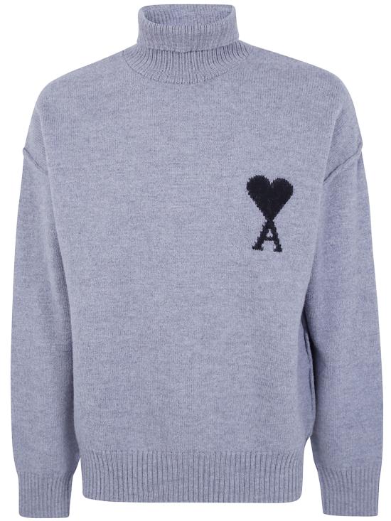 26FW 아미 ADC 터틀넥 스웨터 UKS839 018 099 A273 ASH GREY BLACK