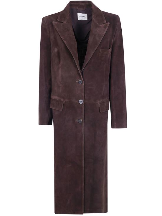 26FW 아르마 가죽 자켓 008L266045 02 CHARCOAL BROWN