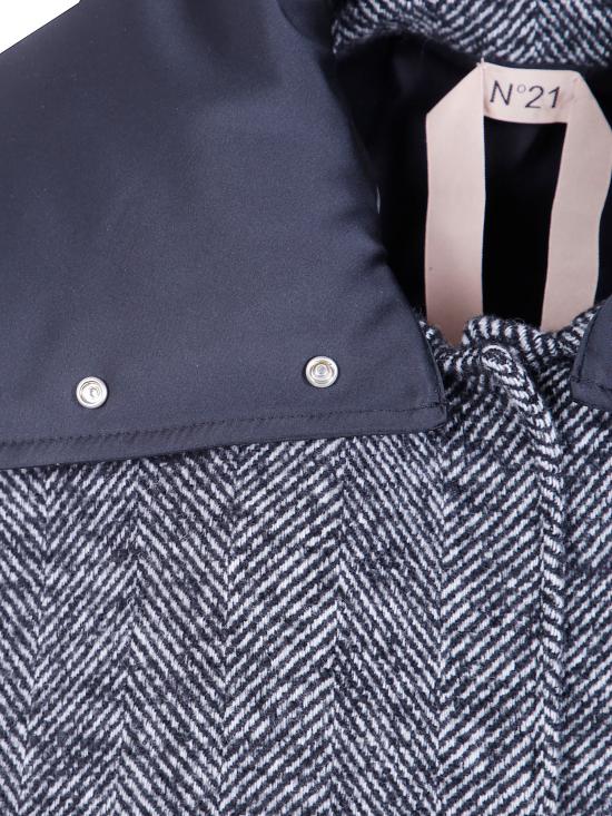 26FW 누메로벤투노 코트 O012 3166 R191 STRIPES WHITE BLACK - N°21