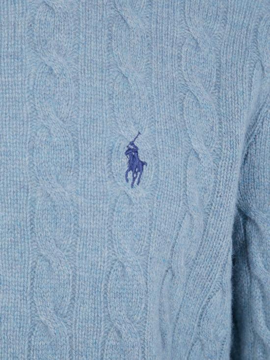 26FW 폴로 랄프로렌 케이블 니트 스웨터 710 876 762 506 TURQUOISE JAY HEATHER - POLO RALPH LAUREN