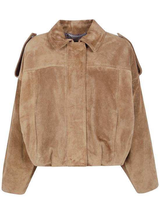 26FW EMMETI 가죽 자켓 ADELE CALF NUT NIKEL