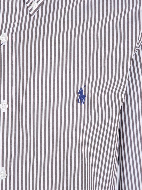 26FW 폴로 랄프로렌 커스텀핏 코튼 포플린 스트라이프 셔츠 710 929 346 506 NUTMEG BROWN WHITE - POLO RALPH LAUREN