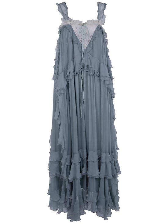 26FW 끌로에 미디 원피스 CH26ARO19001 38X SMOGGY GREEN