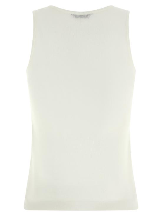 26FW 발렌시아가 코튼 탱크 탑 A000JDT34659000 White - BALENCIAGA