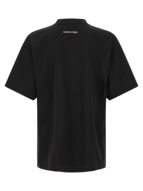 26FW 발렌시아가 바디스 미디움 핏 티셔츠 바디스 미디움 핏 티셔츠 764235TUVO71000 Black - BALENCIAGA
